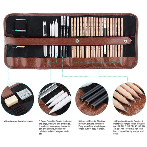 29pc Professional Drawing Artist Kit