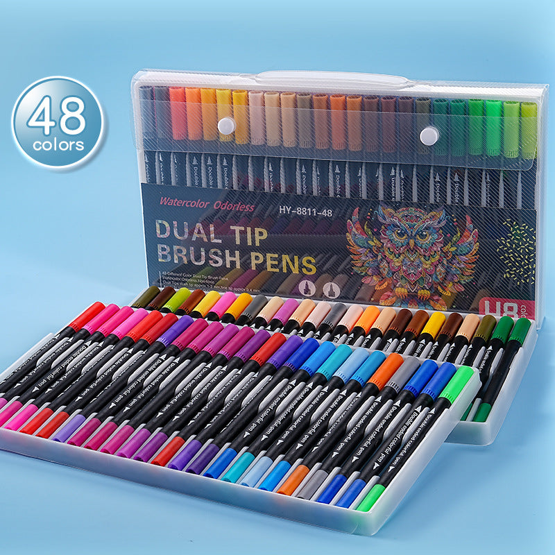 Dual Tip Watercolor Markers Washable Art Pens