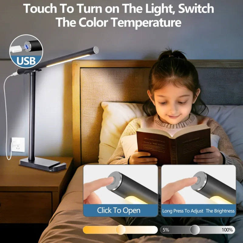 LED Desk Lamp - angle view