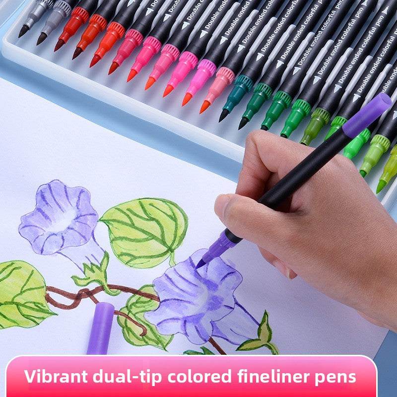 Dual Tip Watercolor Markers Washable Art Pens