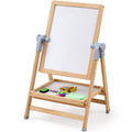 2-in-1 Kids Art Easel - Magnetic Whiteboard & Chalkboard