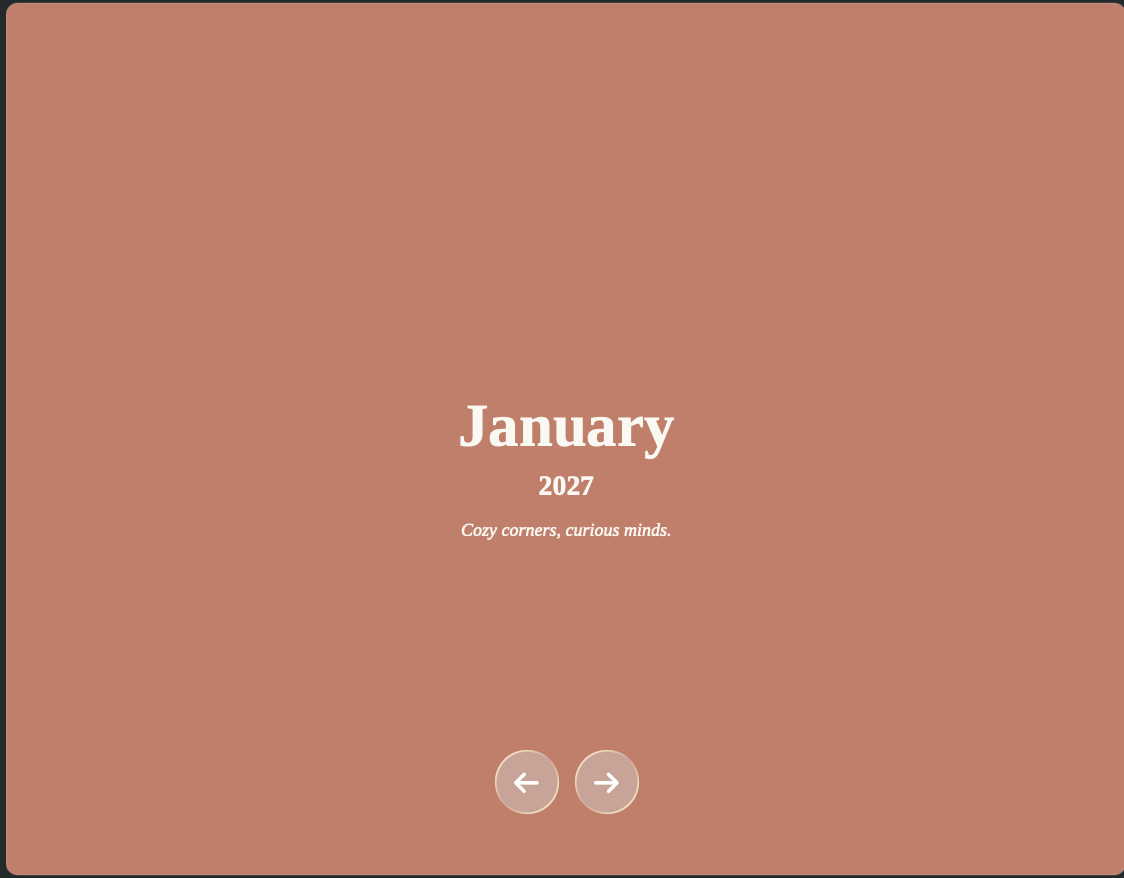 The Cozy Learning Calendar