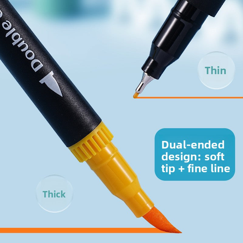 Dual Tip Watercolor Markers Washable Art Pens